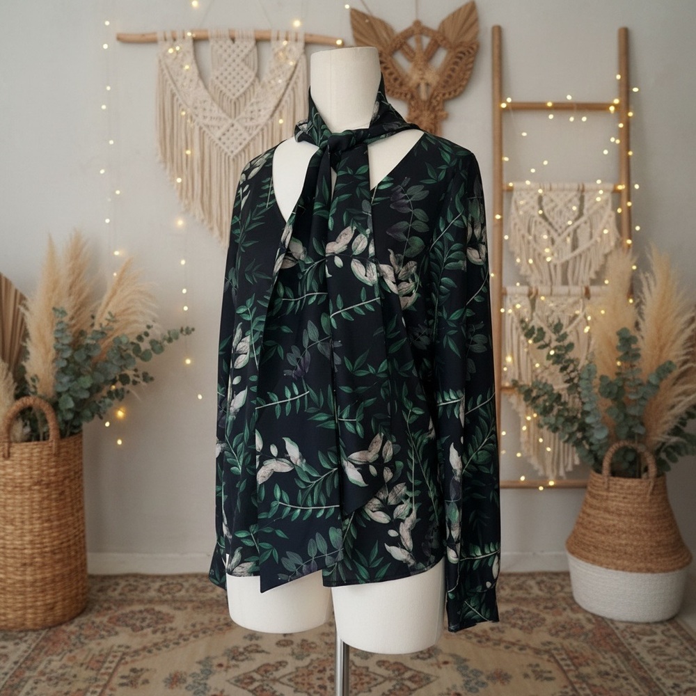 House of Harlow 1960 X Revolve Falling Leaves Stelle Blouse  Top Size Small